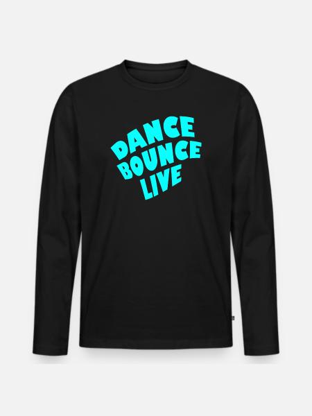 Dance Bounce Live - Men's Premium Organic Long Sleeve Shirt - black