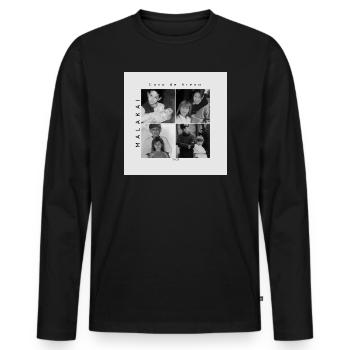 Cuna de Arena - Männer Premium Bio Langarmshirt - Schwarz - Vorne - Nico (187cm)
