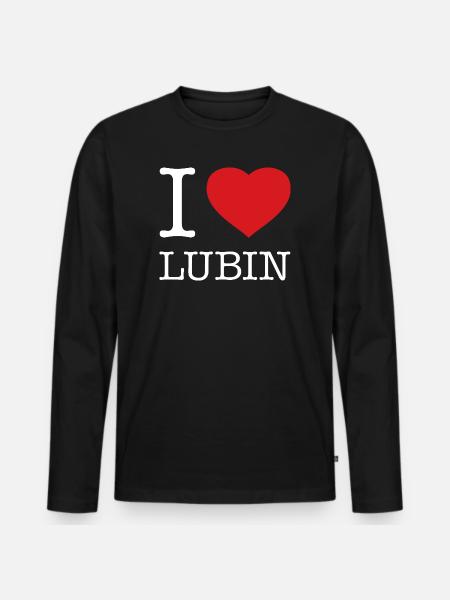J’ADORE LUBIN - T-shirt manches longues Premium bio Homme - noir