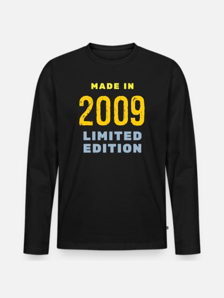 2009 - Men's Premium Organic Long Sleeve Shirt - black