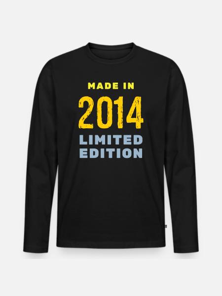 2014 - Men's Premium Organic Long Sleeve Shirt - black