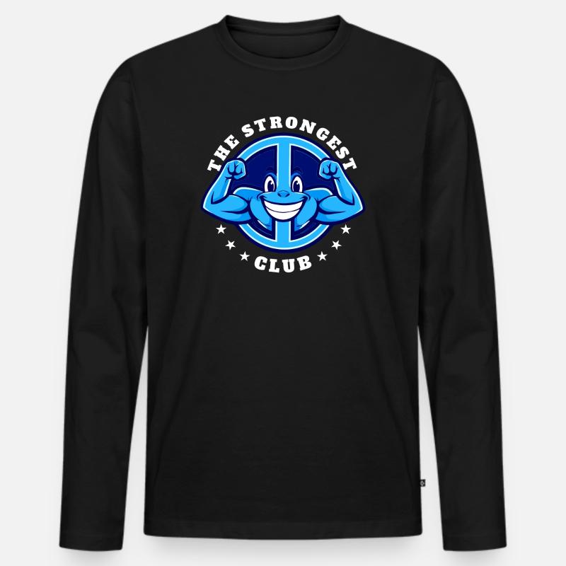 Friedensbewegung - Männer Premium Bio Langarmshirt - Schwarz