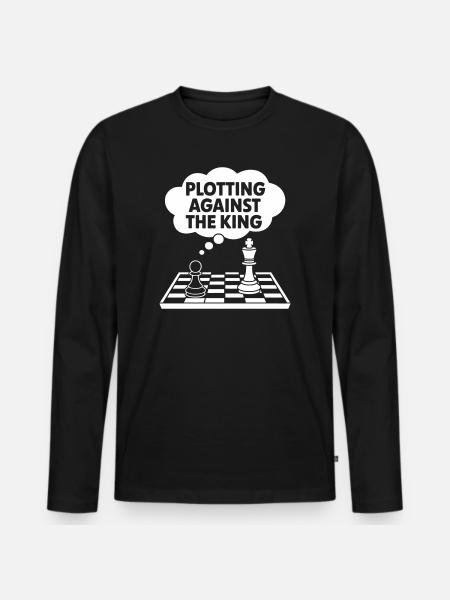 Plotting Against the King - Men's Premium Organic Long Sleeve Shirt - black