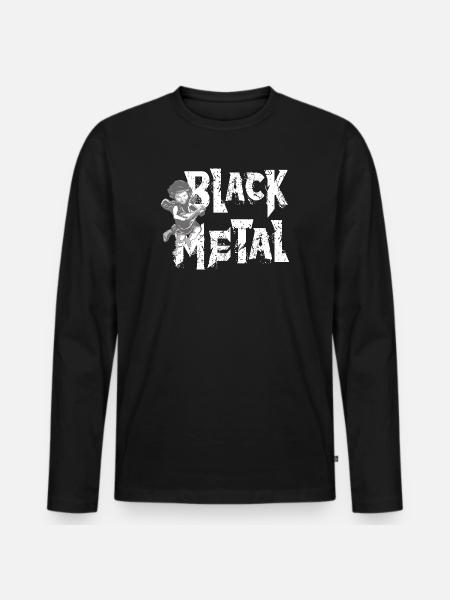 BLACK METAL - Men's Premium Organic Long Sleeve Shirt - black