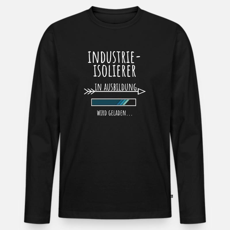 Industrie Isolierer Ausbildung Beruf Geschenk - Männer Premium Bio Langarmshirt - Schwarz