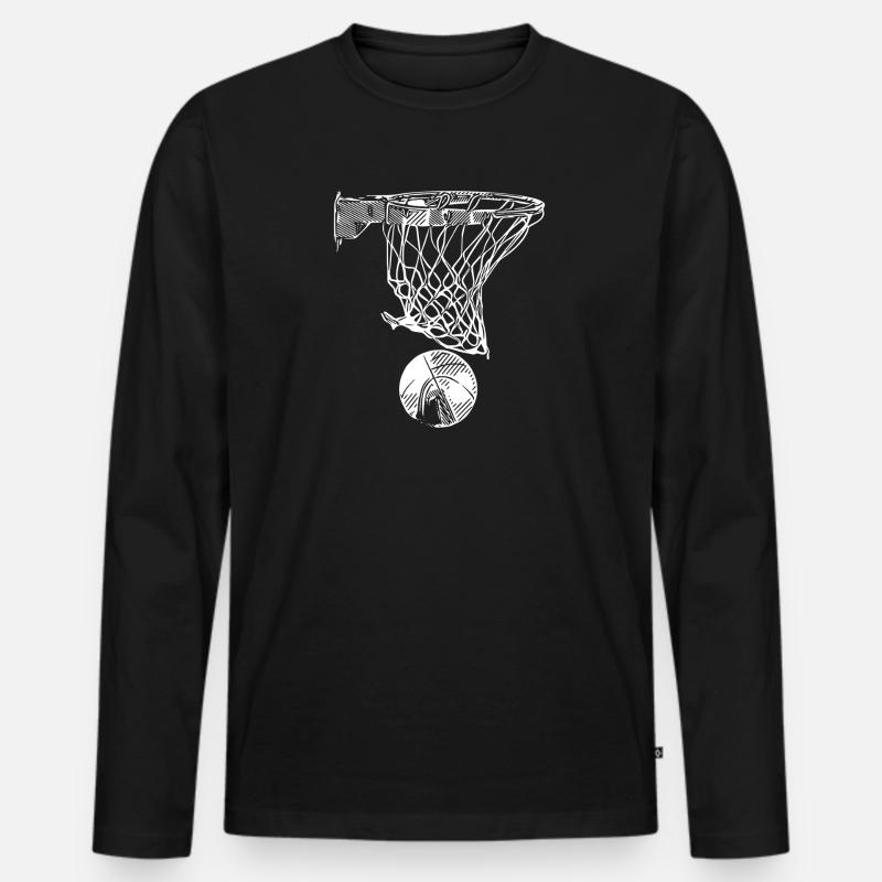 bb9 - Männer Premium Bio Langarmshirt - Schwarz