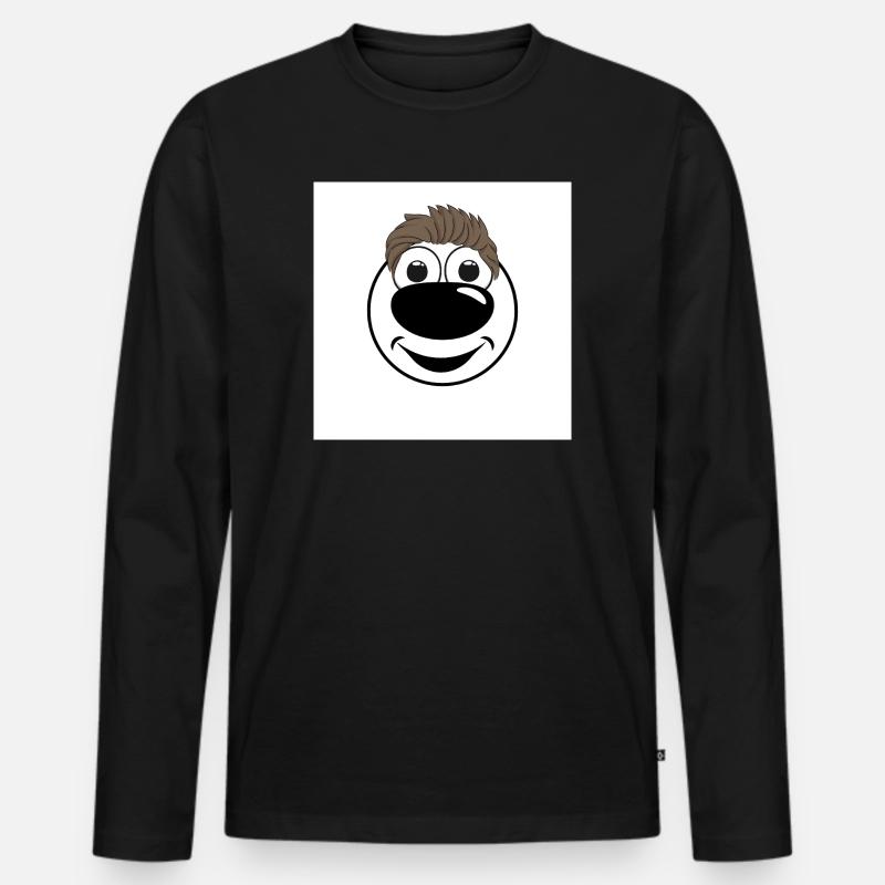 smoothdog - Männer Premium Bio Langarmshirt - Schwarz