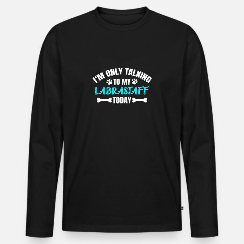 Labrastaff - Männer Premium Bio Langarmshirt - Schwarz