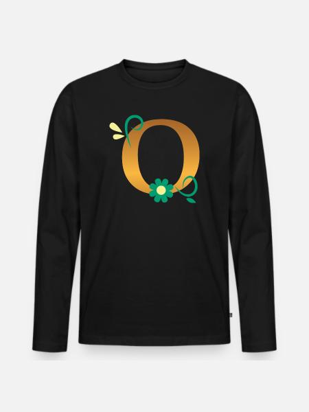 O - T-shirt manches longues Premium bio Homme - noir