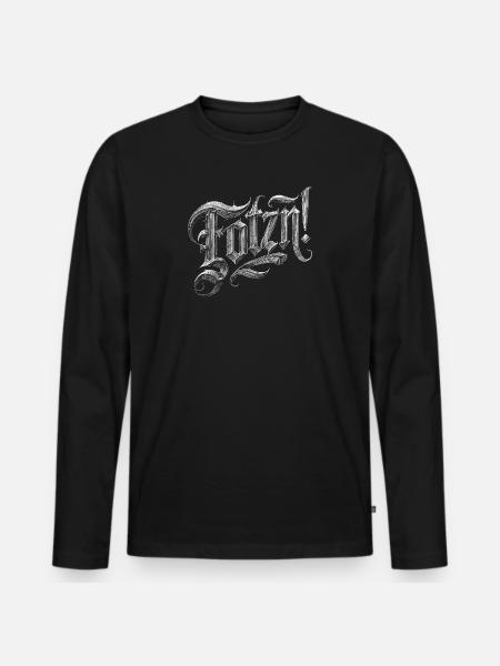 ... wos sunst - T-shirt manches longues Premium bio Homme - noir