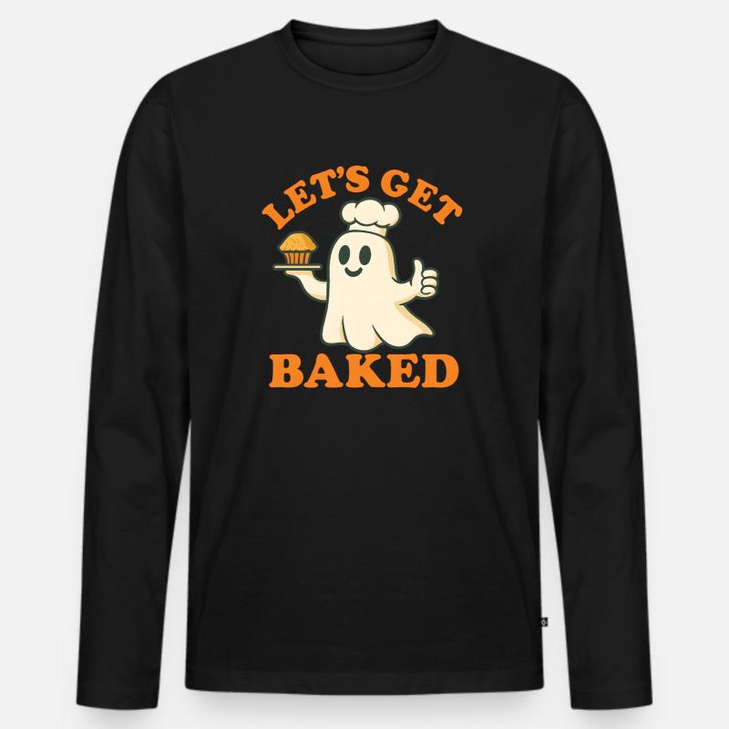  Let’s Get Baked – Geisterbäcker - Männer Premium Bio Langarmshirt - Schwarz