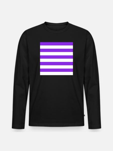 The Stripes - Men's Premium Organic Long Sleeve Shirt - black