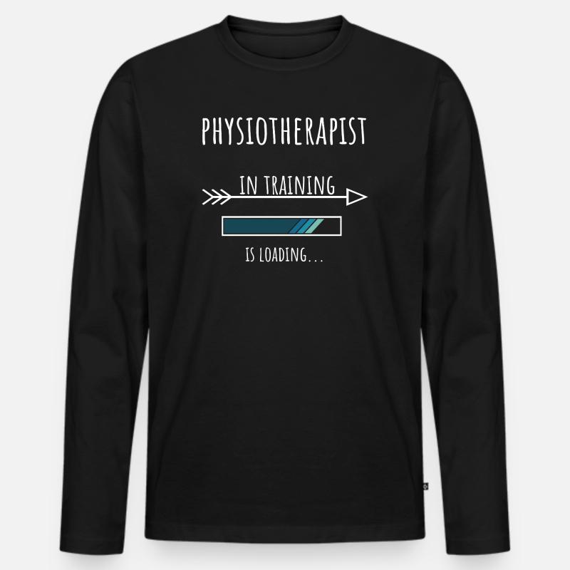 Physiotherapist Geschenk Beruf Ausbildung - Männer Premium Bio Langarmshirt - Schwarz
