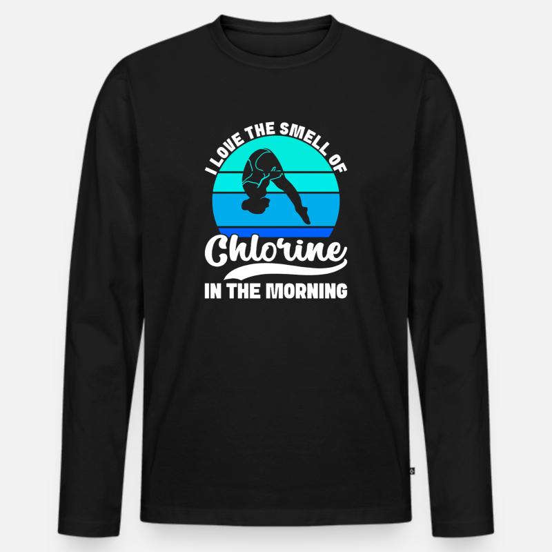 Plongeoir - T-shirt manches longues Premium bio Homme - noir