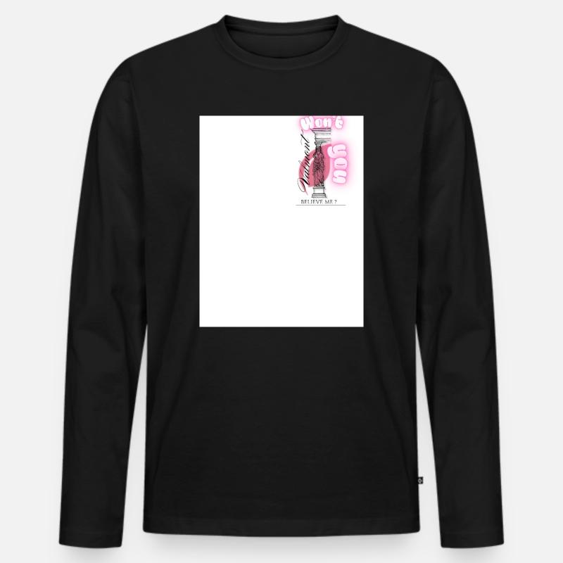 Valmont-1 - Männer Premium Bio Langarmshirt - Schwarz