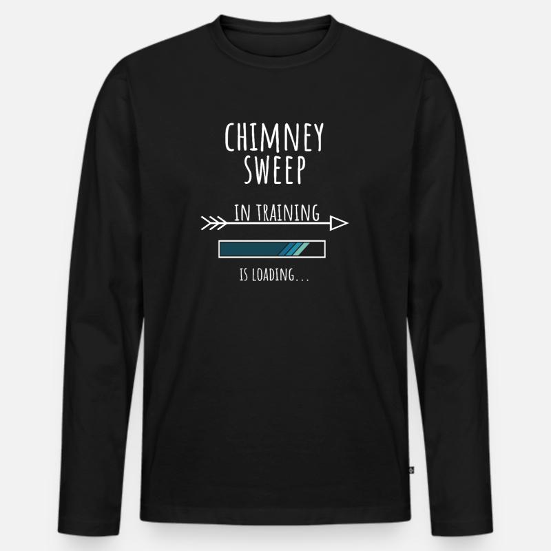 Gift Profession Training Chimney Sweep - Men's Premium Organic Long Sleeve Shirt - black