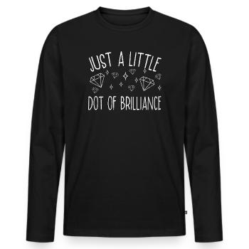 Diamond Painting Artist Just A Little Brilliance - Men's Premium Organic Long Sleeve Shirt - black - Front - Nico (187cm)