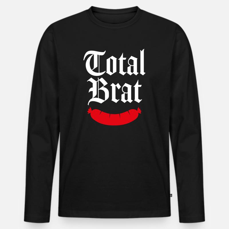 Totale Göre - Männer Premium Bio Langarmshirt - Schwarz