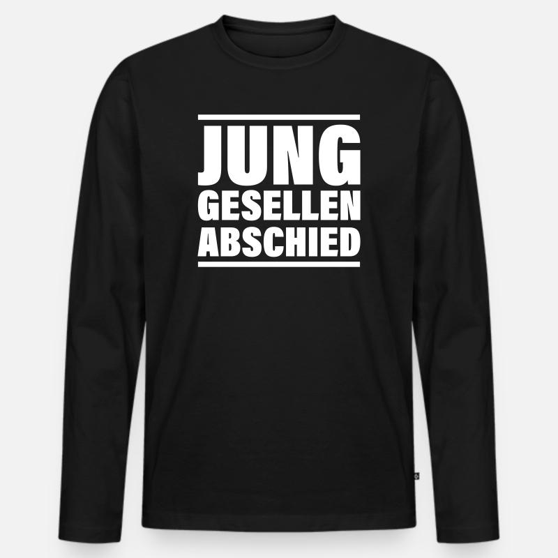 Junggesellenabschied Party Jga - Männer Premium Bio Langarmshirt - Schwarz