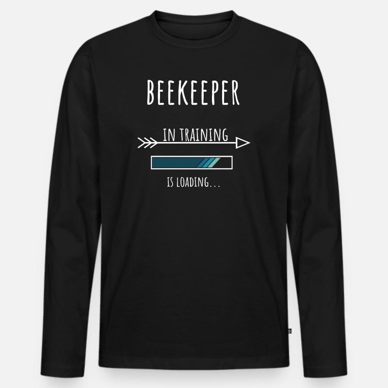 Beekeeper Geschenk Beruf Ausbildung Imker - Männer Premium Bio Langarmshirt - Schwarz