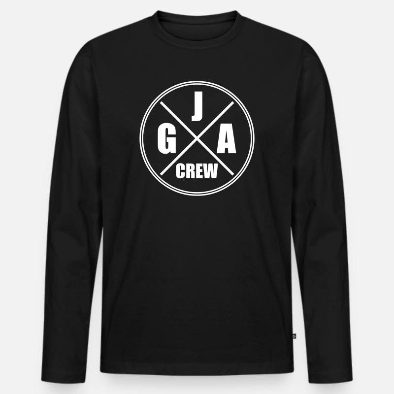 Jga Crew Junggesellenabschied - Männer Premium Bio Langarmshirt - Schwarz