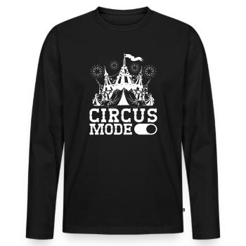 Cirque Graphique Mode Cirque Sur Cadeaux - T-shirt manches longues Premium bio Homme - noir - Devant - Nico (187cm)