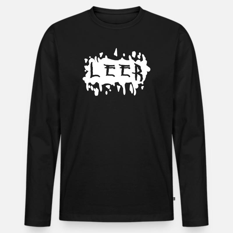 punk splash  - Männer Premium Bio Langarmshirt - Schwarz