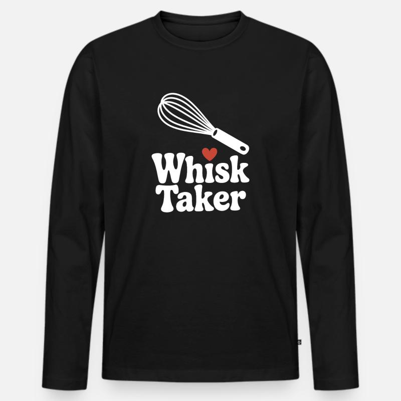 Schneebesen Taker - Männer Premium Bio Langarmshirt - Schwarz