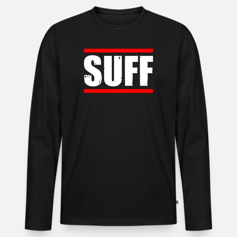 Suff Biertrinker Bierliebhaber Bier - Männer Premium Bio Langarmshirt - Schwarz