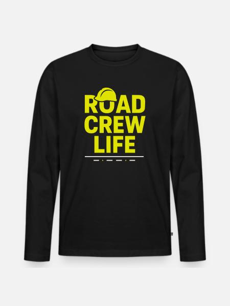 Road Construction Team Asphalt Concrete Team - Men's Premium Organic Long Sleeve Shirt - black
