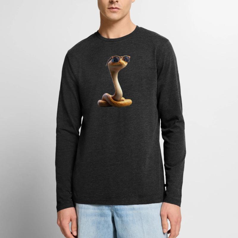 snake, python, cobra, rattlesnake, snakes Men's Premium Organic Long Sleeve Shirt