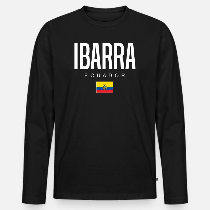 Ibarra Ecuador Ecuadorianer - Männer Premium Bio Langarmshirt - Schwarz