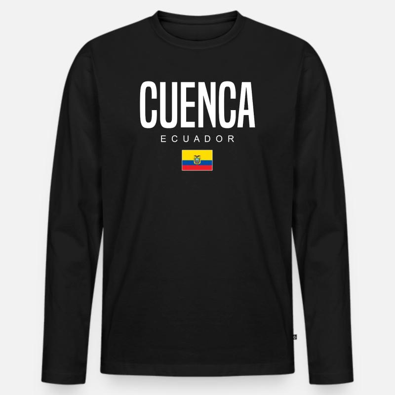 Cuenca Ecuador Ecuadorianer - Männer Premium Bio Langarmshirt - Schwarz