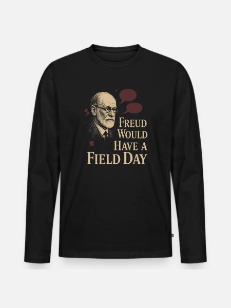 Future psychologist diagnose me - Men's Premium Organic Long Sleeve Shirt - black