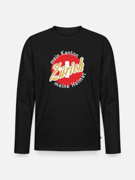My homeland Zuarich gift - Men's Premium Organic Long Sleeve Shirt - black