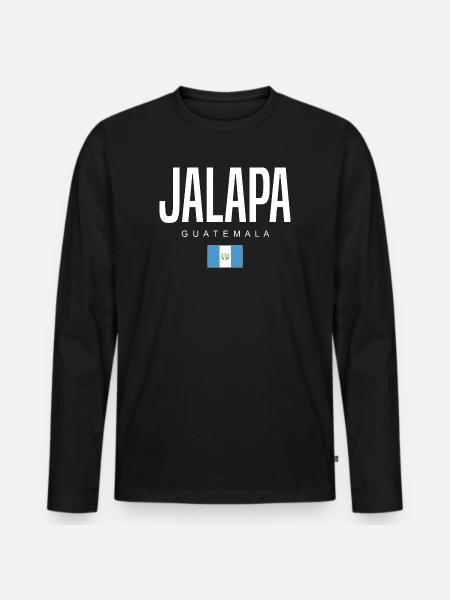 Jalapa Guatemala Guatemalteken - Men's Premium Organic Long Sleeve Shirt - black