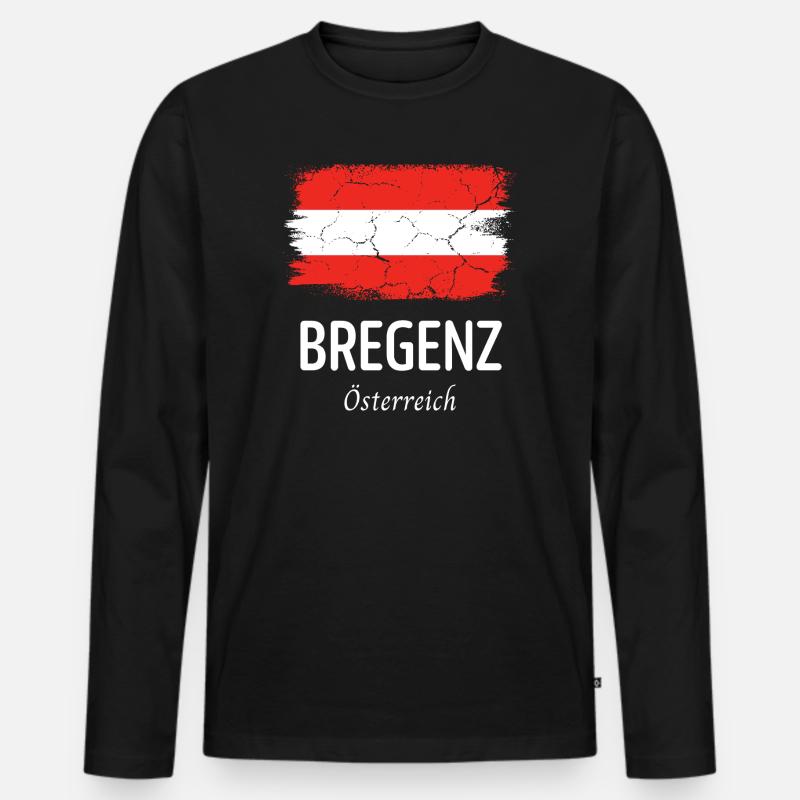 Bregenz - T-shirt manches longues Premium bio Homme - noir