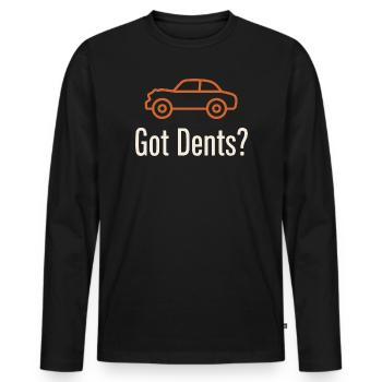 Demolition Derby Fan Pit Crew Crash Driver Fair - Men's Premium Organic Long Sleeve Shirt - black - Front - Nico (187cm)