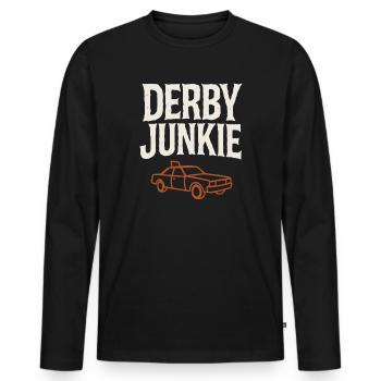 Demolition Derby Fan Pit Crew Crash Driver Fair - Männer Premium Bio Langarmshirt - Schwarz - Vorne - Nico (187cm)