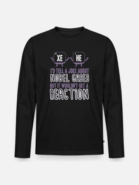 Chemistry Chemist Chemistry Teacher Funny Science - Men's Premium Organic Long Sleeve Shirt - black