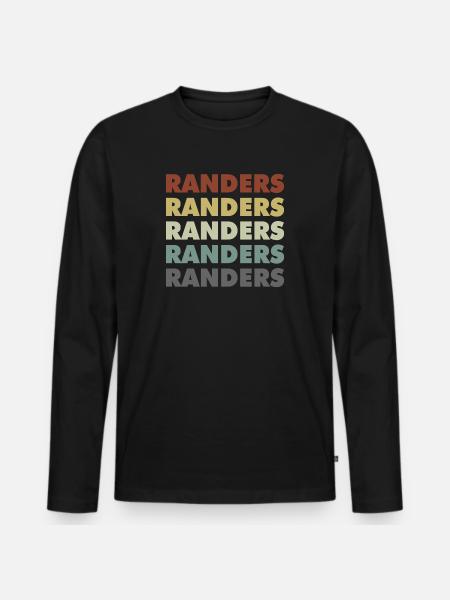 Randers - Denmark - Denmark - Scandinavia - Men's Premium Organic Long Sleeve Shirt - black