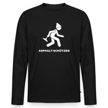 ASPHALT SHOOTERS - Men's Premium Organic Long Sleeve Shirt - black - Front - Nico (187cm)