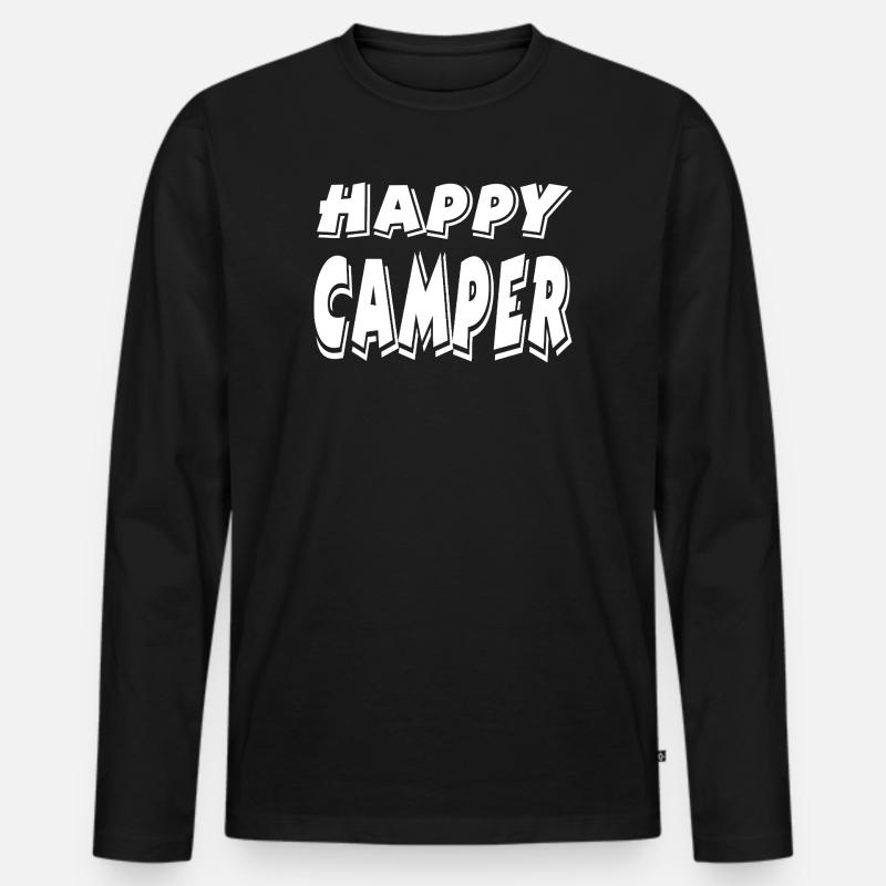 Camper - Männer Premium Bio Langarmshirt - Schwarz