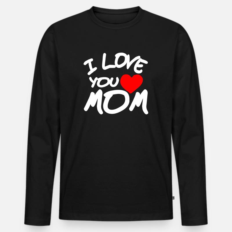 Mutter - Männer Premium Bio Langarmshirt - Schwarz