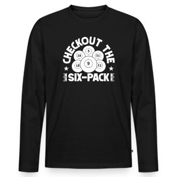 Bingo Player Checkout The Six-Pack Bingo - Männer Premium Bio Langarmshirt - Schwarz - Vorne - Nico (187cm)
