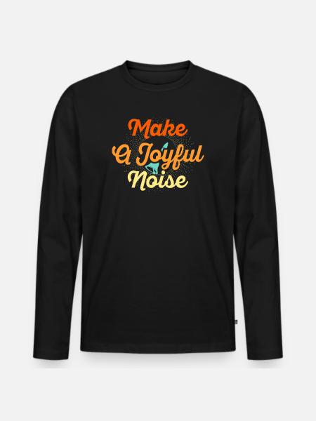 Choir Music Instrument Handbell Choir - Men's Premium Organic Long Sleeve Shirt - black