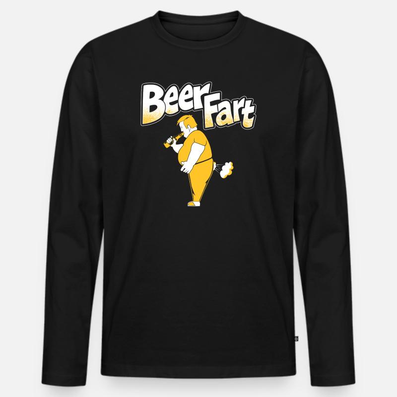 Beerfart - Männer Premium Bio Langarmshirt - Schwarz