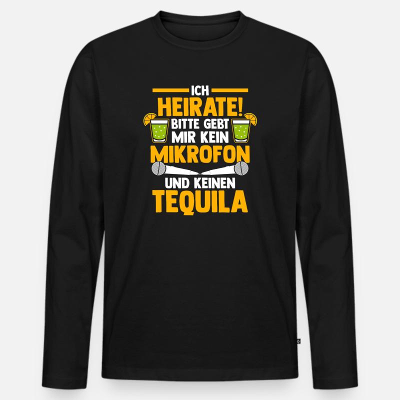 Bräutigam Polterabend Junggesellenabschied - Männer Premium Bio Langarmshirt - Schwarz