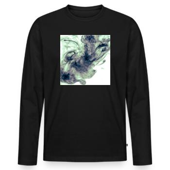 Smokey - Men's Premium Organic Long Sleeve Shirt - black - Front - Nico (187cm)