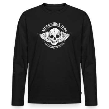  Rider Since 1996 - 29 Years of Roads and - Men's Premium Organic Long Sleeve Shirt - black - Front - Nico (187cm)